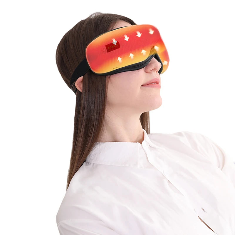 3D Bluetooth Eye Massage Equipment 180 Degree Foldable and Portable Eye Massager with Heat Electric Eye Massager